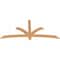 Ekena Millwork Davenport Timber Gable Bracket, Western Red Cedar, 72"W x 33"H x 1 1/2"D x 3 1/2"F, 11/12 Pitch GBW072X33X0204DAV00SWR - alternate 5
